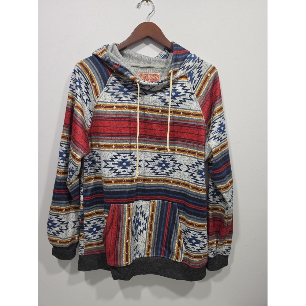 Brooklyn Clothing SweatshirtMens Large Southwest Hoodie Aztec Tribal Pullover